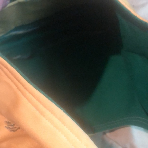 Tropical Yellow green knotted palm tree bag Hawaii Palm Springs teen tiny tote - Picture 4 of 9